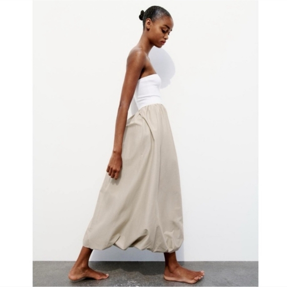 Zara Voluminous Midi Balloon Dress Size S and L - Picture 6 of 15